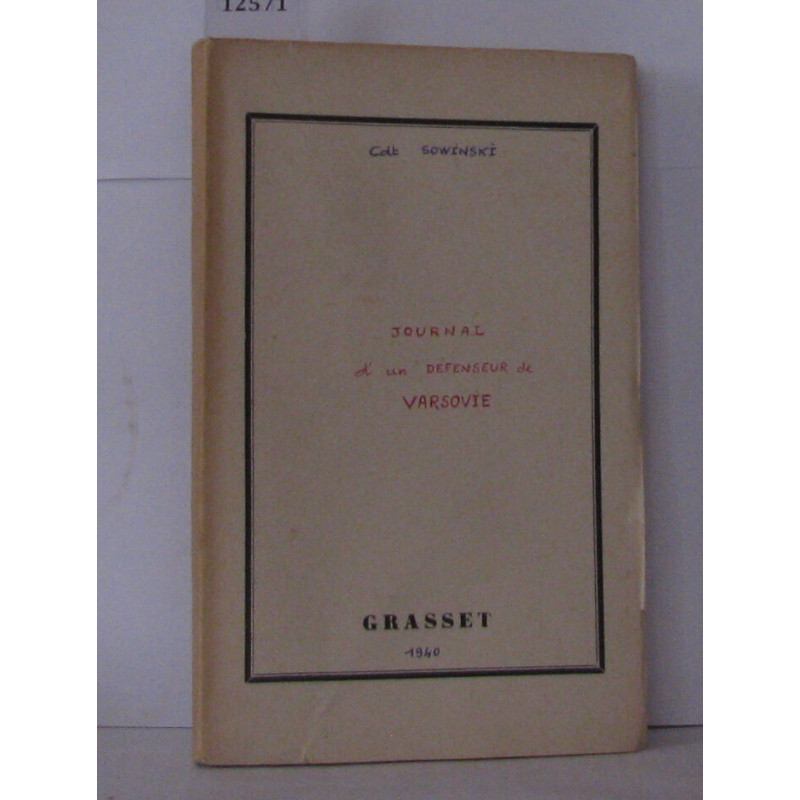 Journal d'un défenseur de Varsovie