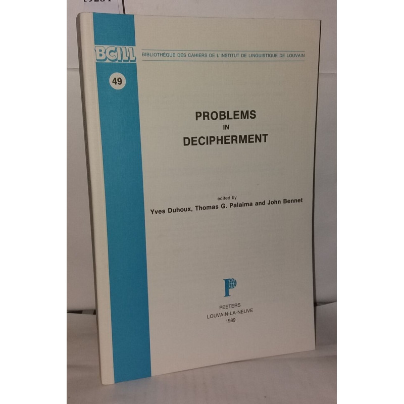 Problems in Decipherment