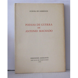 Poesia de guerra de Antonio Machado