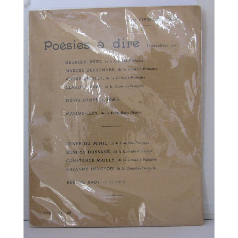 Poésies a dire