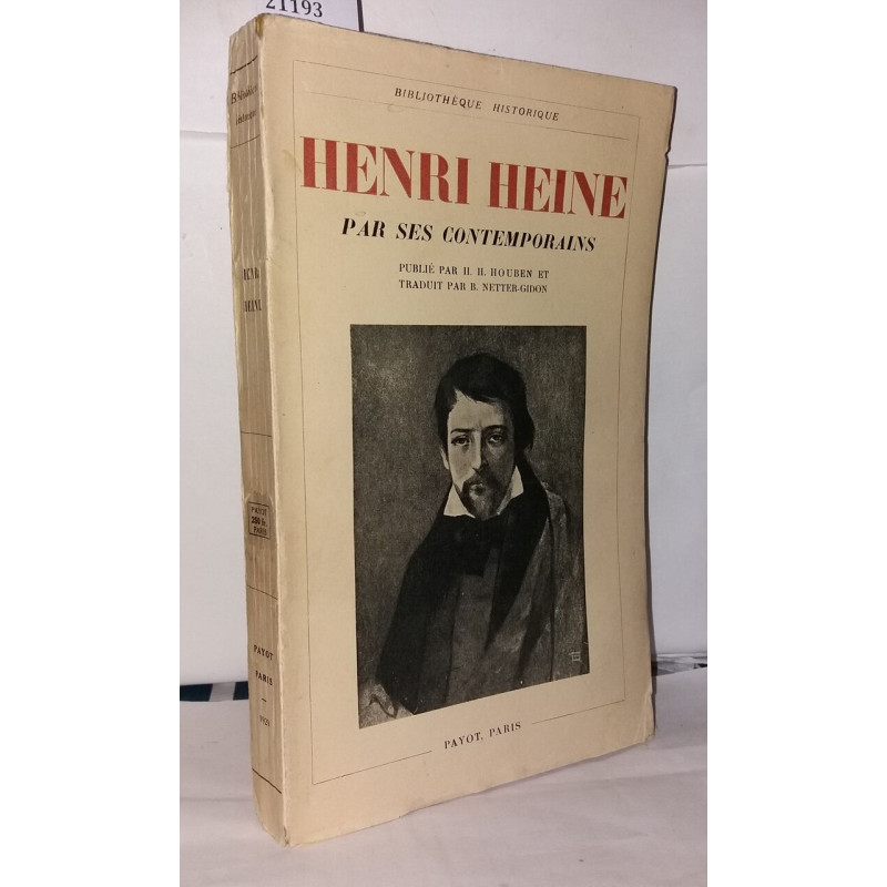 Henri heine par ses contemporains