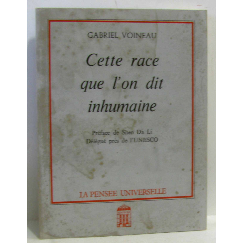 Cette race que l'on dit inhumaine