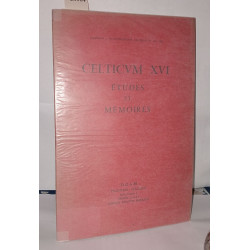 Celticum XVI études et mémoires ( supplément au N°114 )