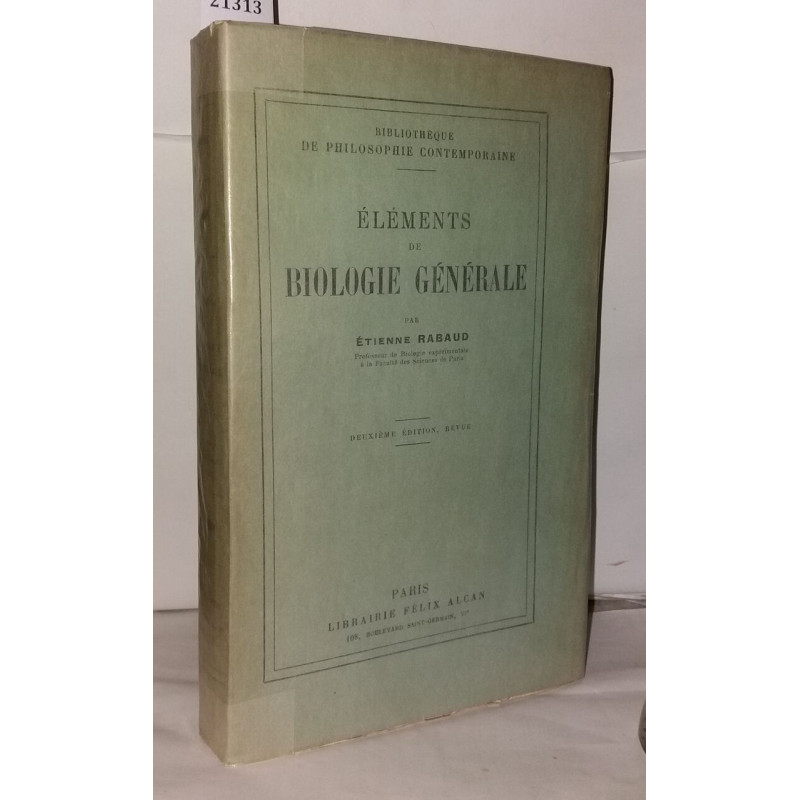 Éléments de biologie générale