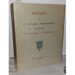 Recueil di IVe congrès international des sciences généalogique et...