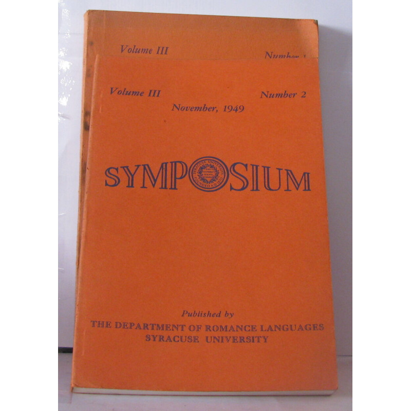 Symposium a journal devoted to modern foreign languages and...