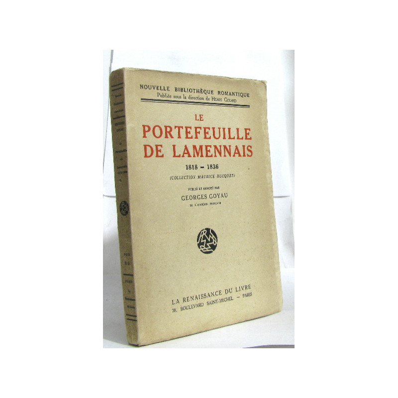 Le portefeuille de lamennais 1818-1836