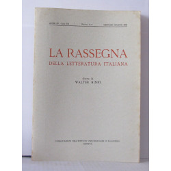 La rassegna della letteratura italiana Numeri 1-2