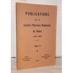 Publications de l'histoire régionale de Rance Tome IV 1959-1960