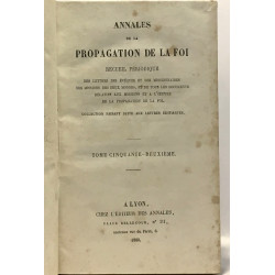 Annales de la Propagation de la Foi 4 tomes années 1876-1878...
