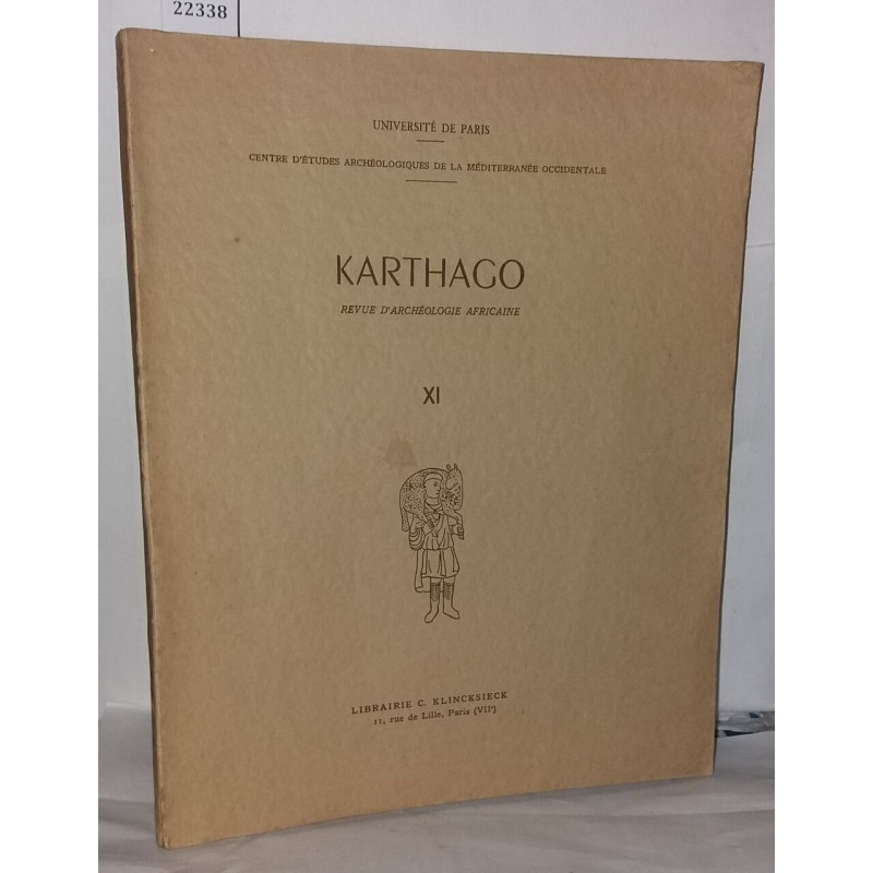 Karthago revue d'archéologie africaine XI
