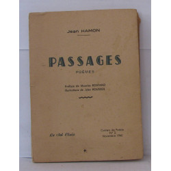 Passages poëmes , Poèmes. Préface de Maurice Rostand....