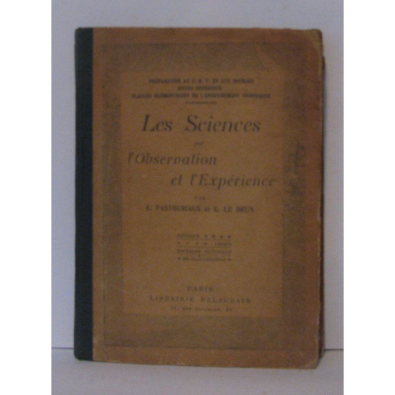 Les sciences par l'observation et l'expérience