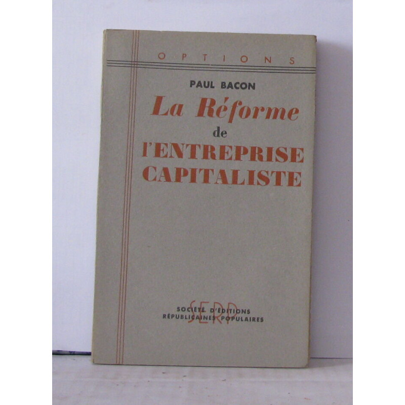 La réforme de l'entreprise capitaliste