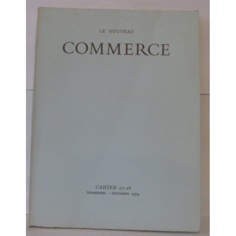 Le Nouveau Commerce cahier 27-28