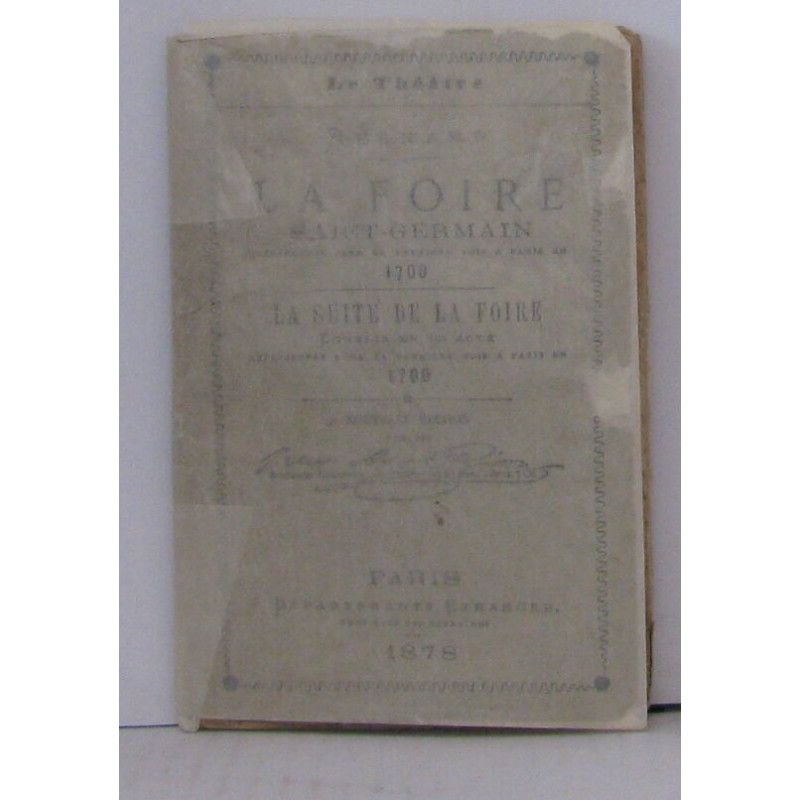 La foire saint germain représentée pour la première fois en 1500 -...