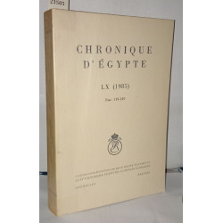 Chroniques d'Égypte LX (1985) fascicules 119-120
