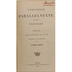 Aussercanonische Paralleltexte zu den Evangelien