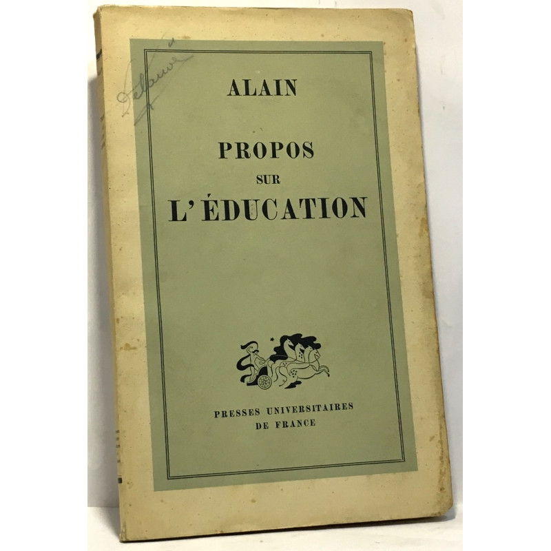 Propos sur l'éducation