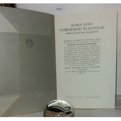 Quibus annis Comoediae plautinae primum actae sint quaeritur