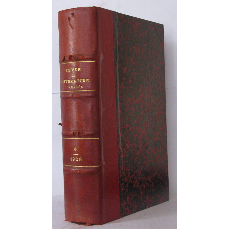 Revue de littérature comparée Huitième Année 1928