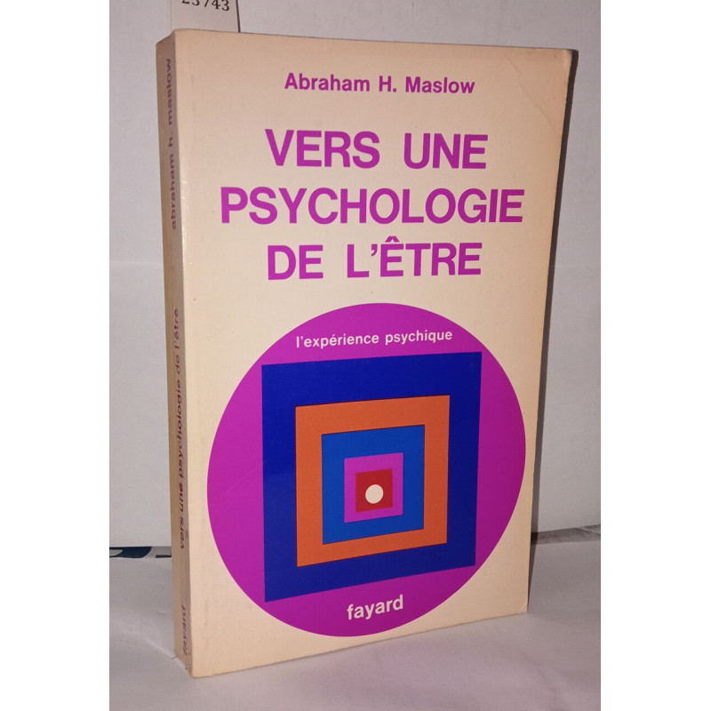 Vers une psychologie de l'Être