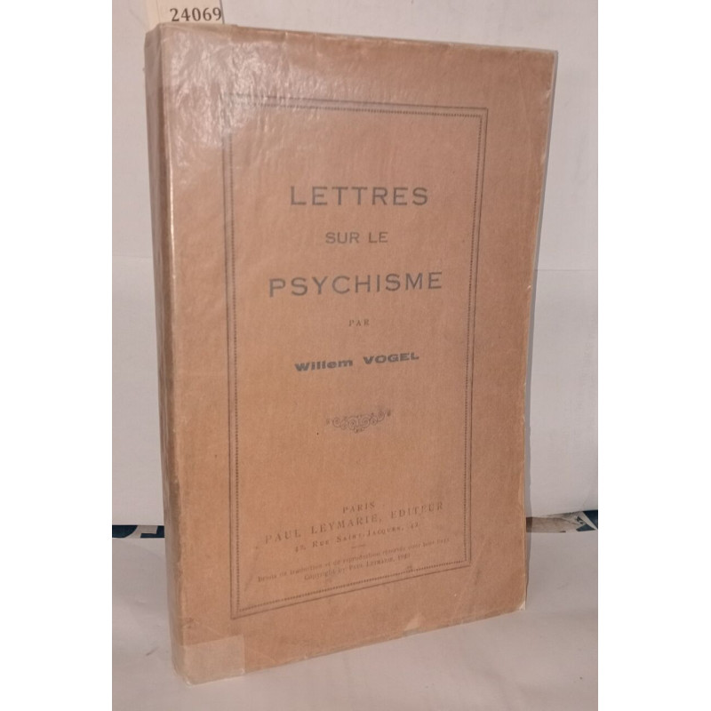 Lettres sur le psychisme