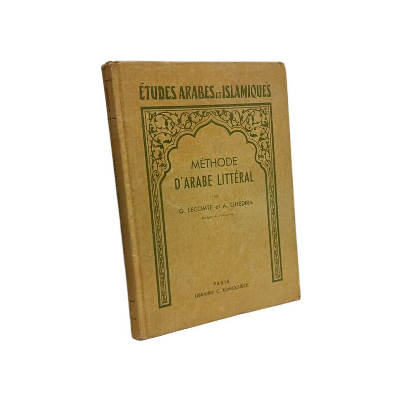 Méthode d'arabe littéral - études arabes et islamiques