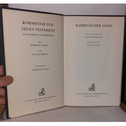 Kommentar zum Neuen Testament aus Talmud und Midrasch von Hermann...