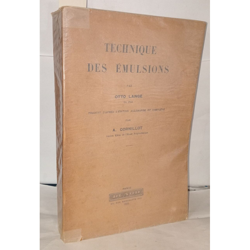 Technique des émulsions