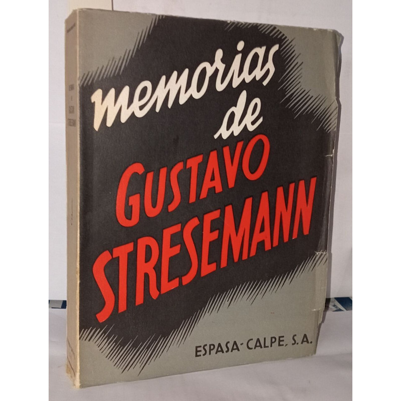 Mémorias de Gustavo Stresemann