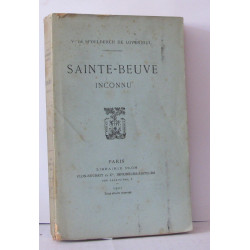 Sainte-beuve inconnu
