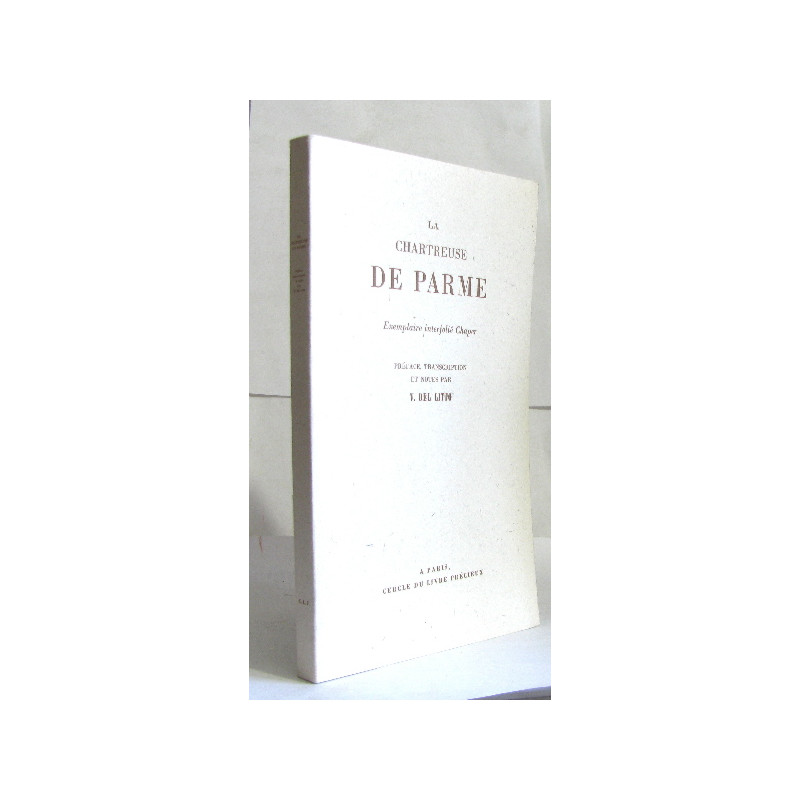 La chartreuse de parme exemplaire interfolié chaper
