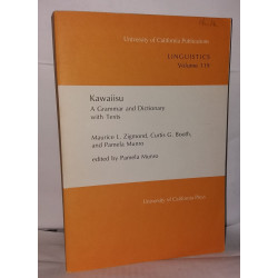 Kawaiisu. A Grammar and Dictionary with Texts