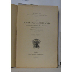 Le comte Paul Stroganov Traduction Francaise de F Billecocq...