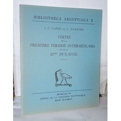Textes de la première période intermédiaire et de la XIème...
