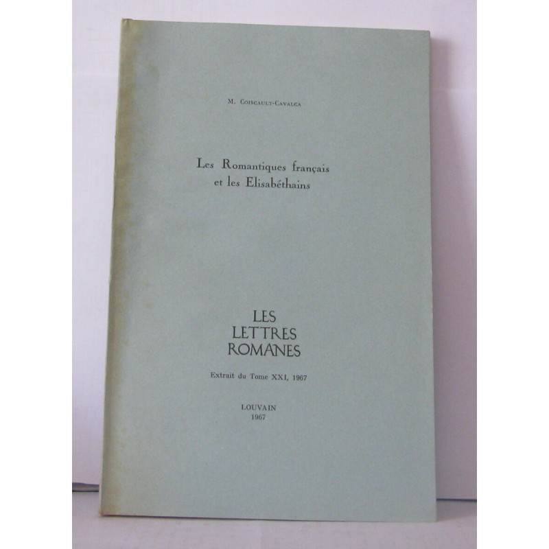 Les romantiques français et les elisabethains