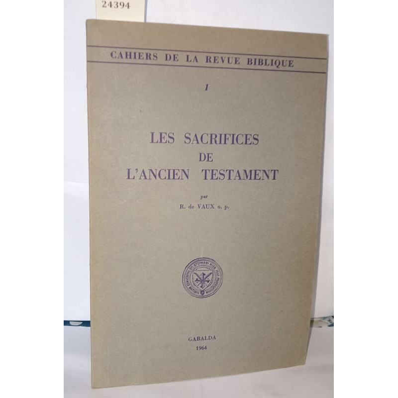 Les sacrifices de l'ancien testament