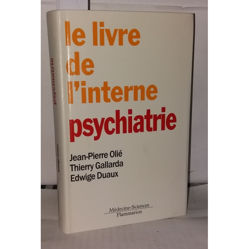 Le livre de l'interne : psychiatrie