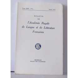 Bulletin de l'académie royale de langue et de littérature...
