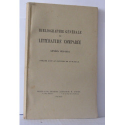 Bibliographie générale de la littérature comparée années 1951-1952