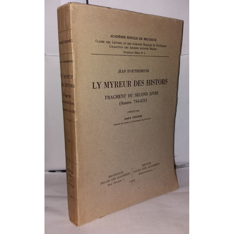 Ly myreur des histors fragments du second livre ( années 794-826)