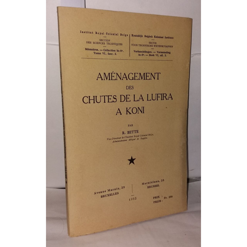 Aménagement des chutes de la Lufira a Koni