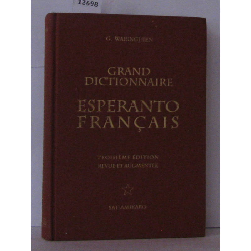 Grand dictionnaire Espéranto Français