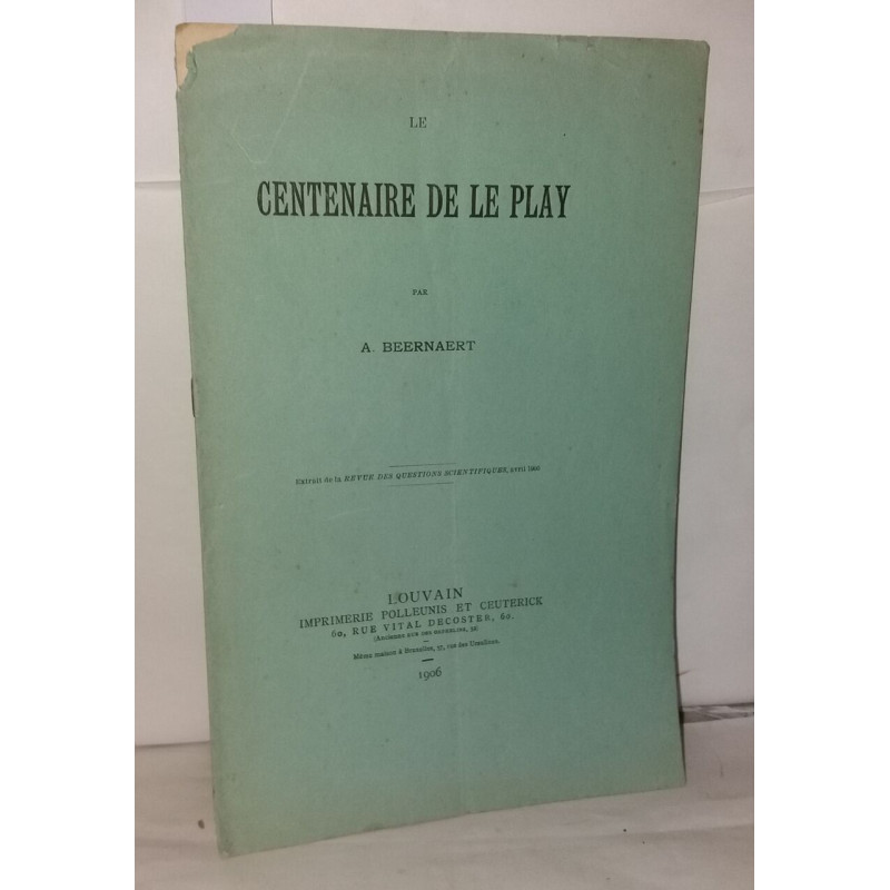 Le centenaire de le play