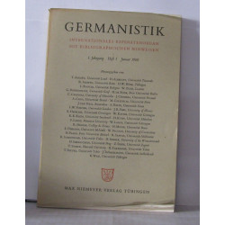 Germanistik 1. Jahrang Heft 1 Januar 1960