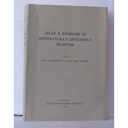 Studi e ricerche di letteratura e linguistico francese ( 1 )
