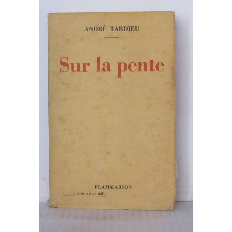 Sur la pente