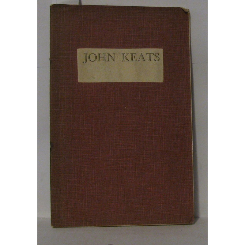 John keats 1795-1821