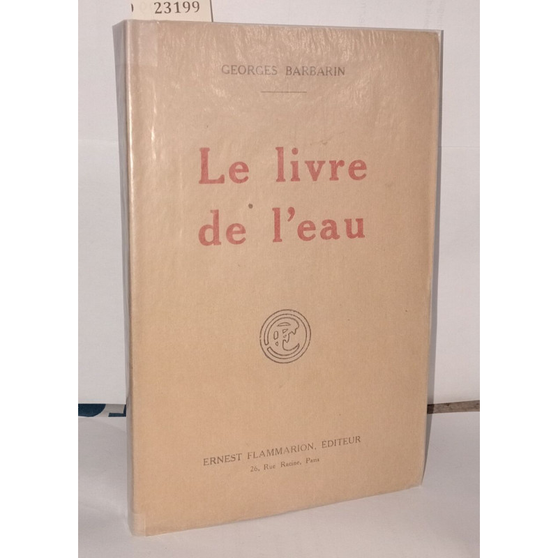 Le livre de l'eau